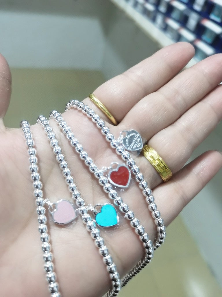 Return to Tiffany Heart Tag Bead Necklace