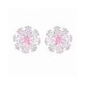 Bvlgari Pink Crystal Earrings - 18K White Gold