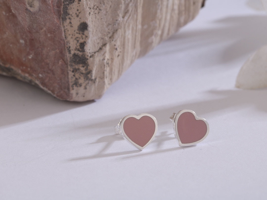 Return to Tiffany Heart Earrings - 18K White Gold