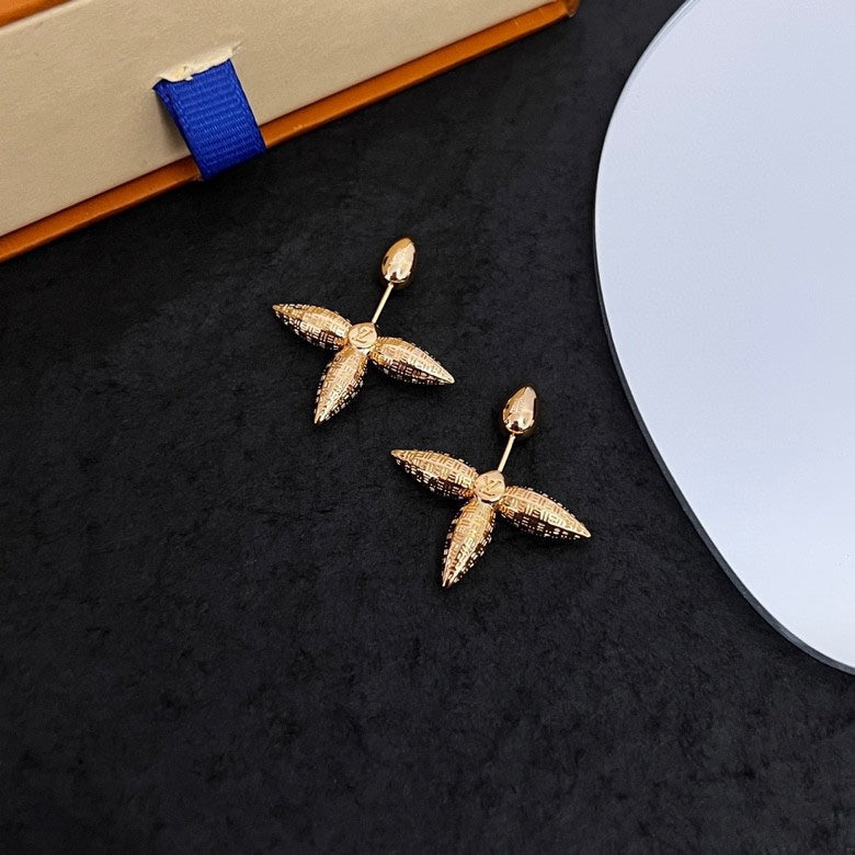 Louis Vuitton Louisette Stud Earrings - 18K Yellow Gold