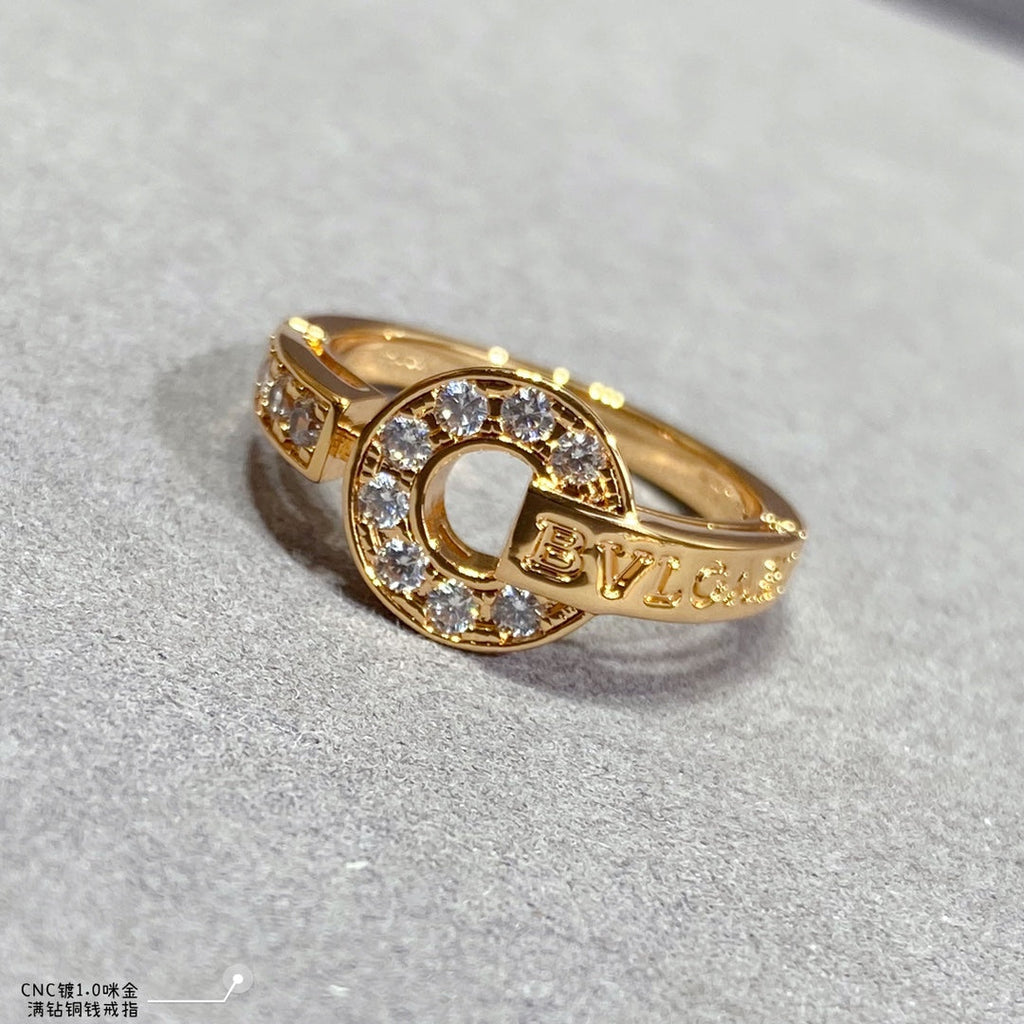 Bvlgari Moissanite Ring - 18K Rose Gold