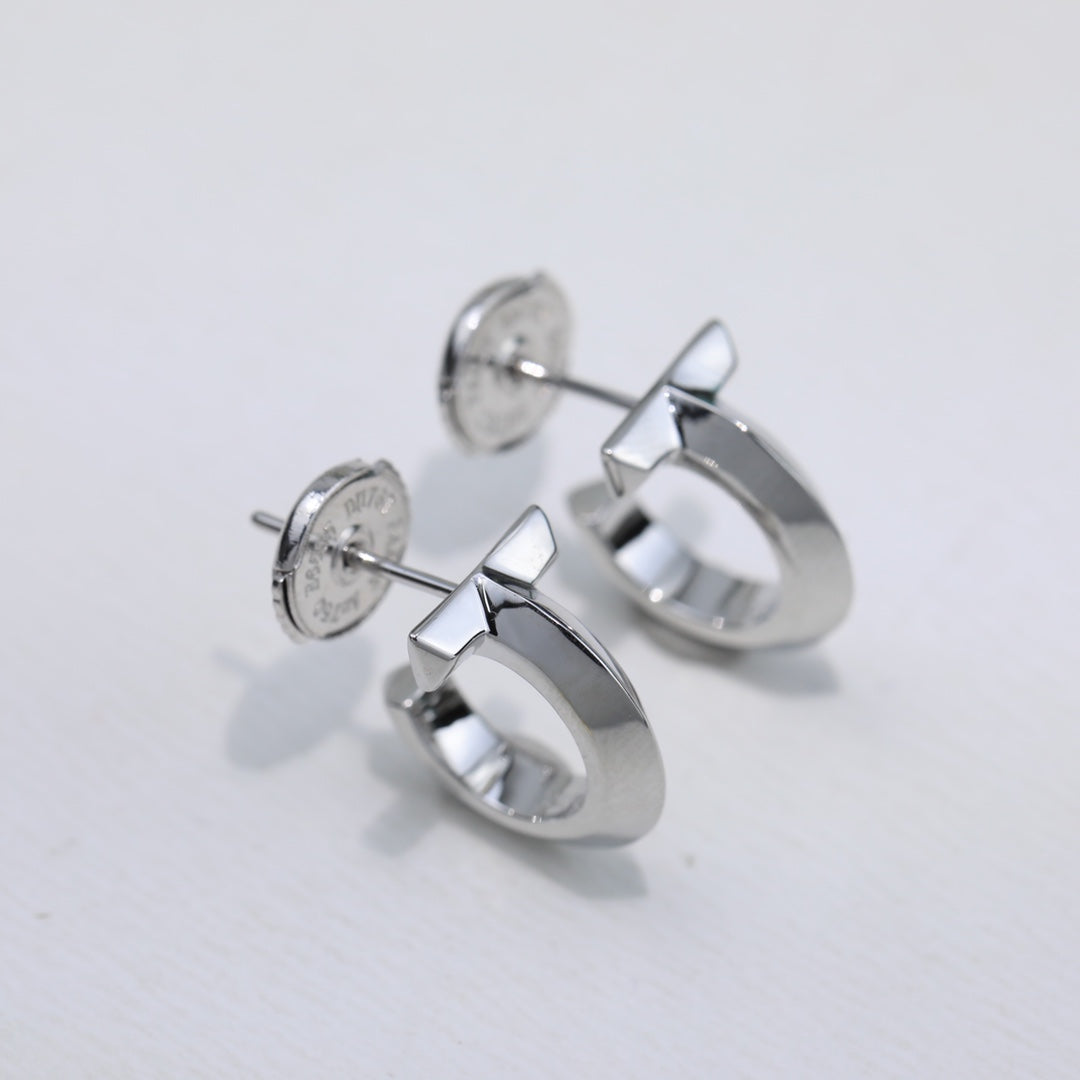Tiffany Hoop Earrings - 18K Gold