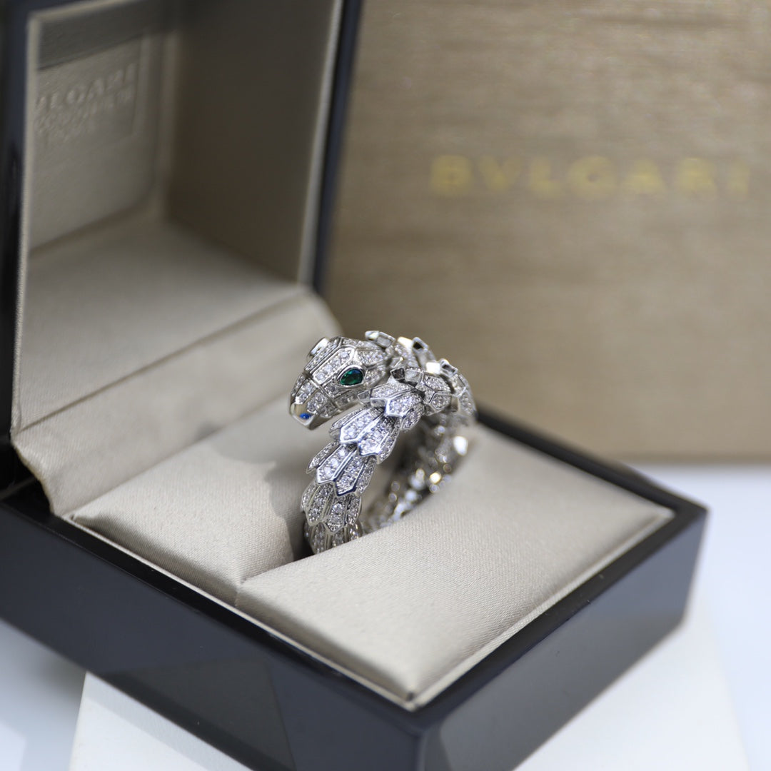 Bvlgari Serpenti Tubolari Ring - 18K White Gold