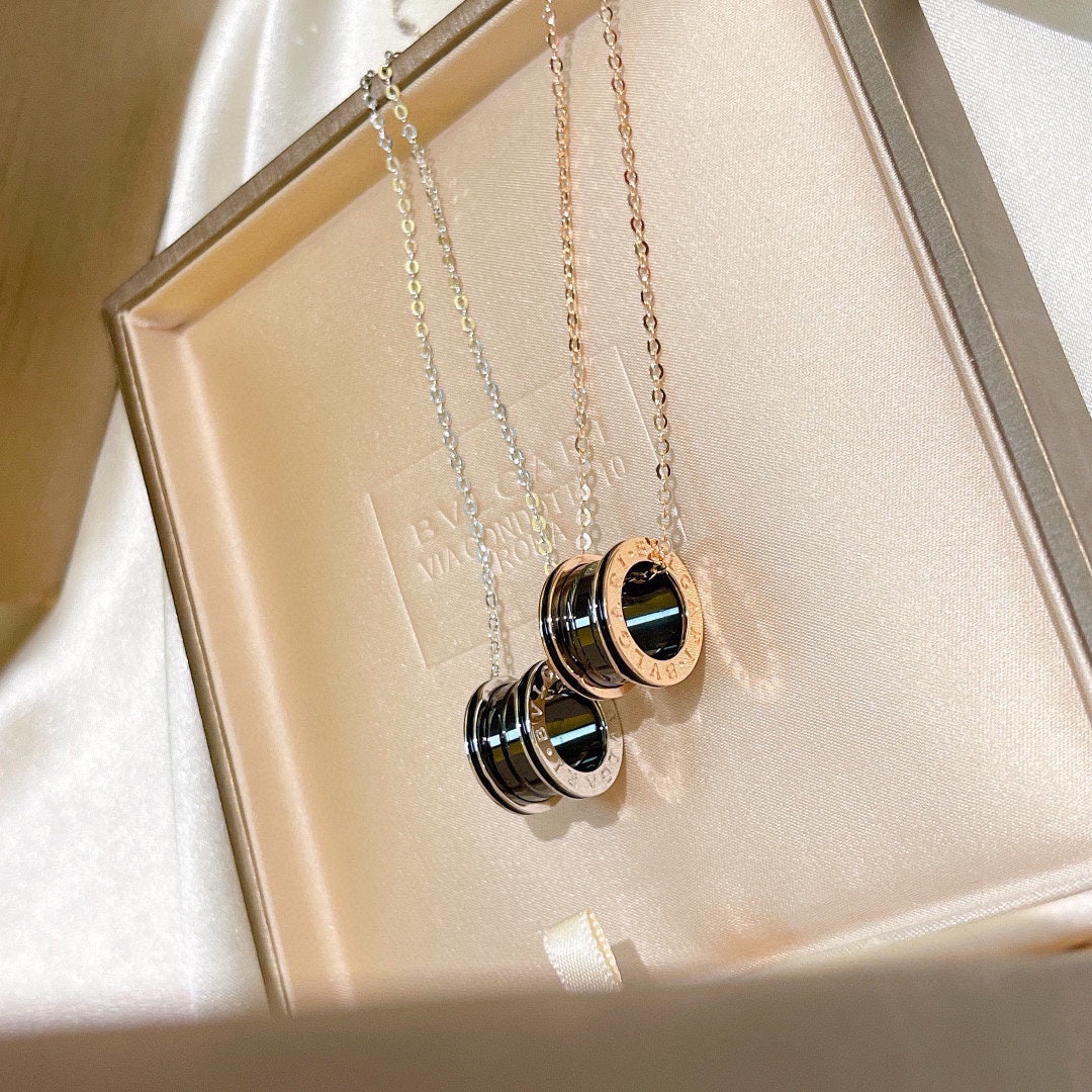 B.zero1 Black Ceramic Necklace - 18K Gold