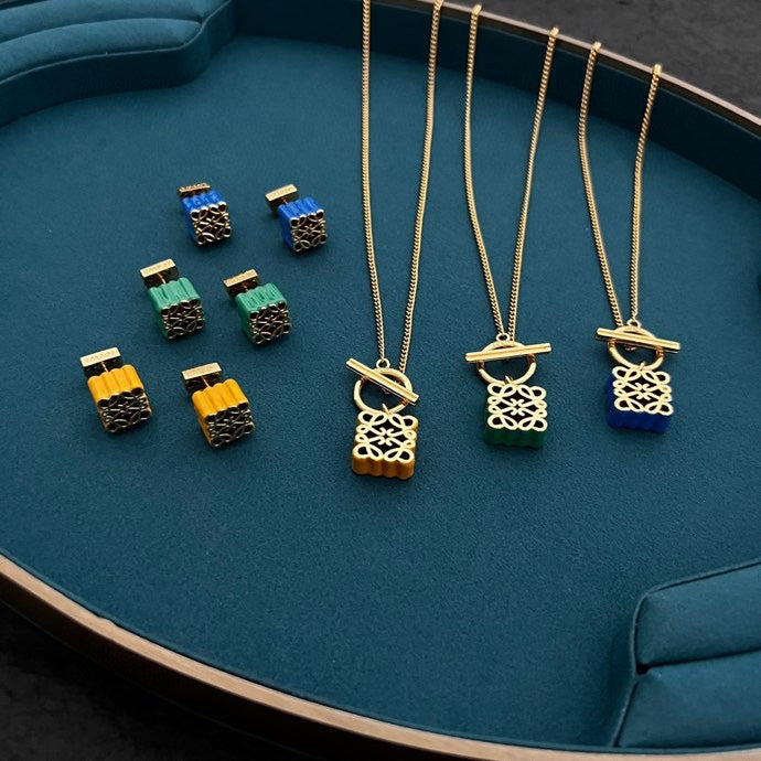 LOEWE Anagram Pendant Necklace