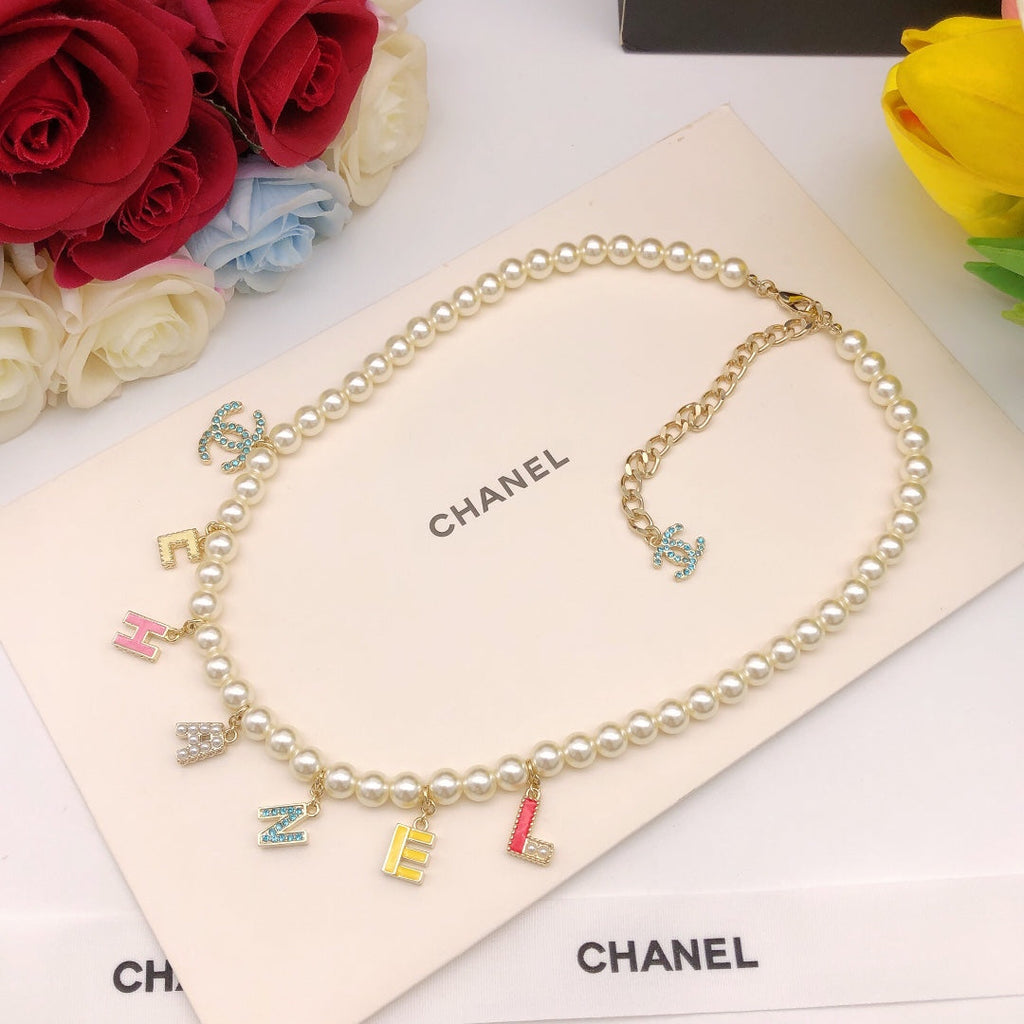 Dior Script Pearl Necklace