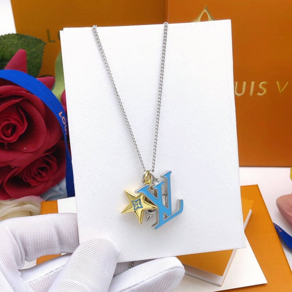 Louis Vuitton Turquoise Chain Necklace