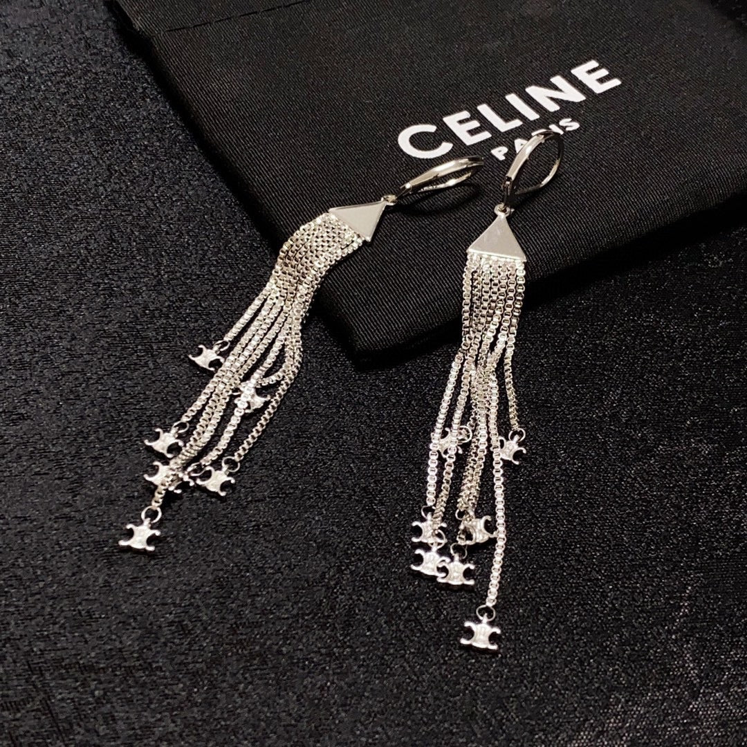 Celine Earrings - 18K White Gold