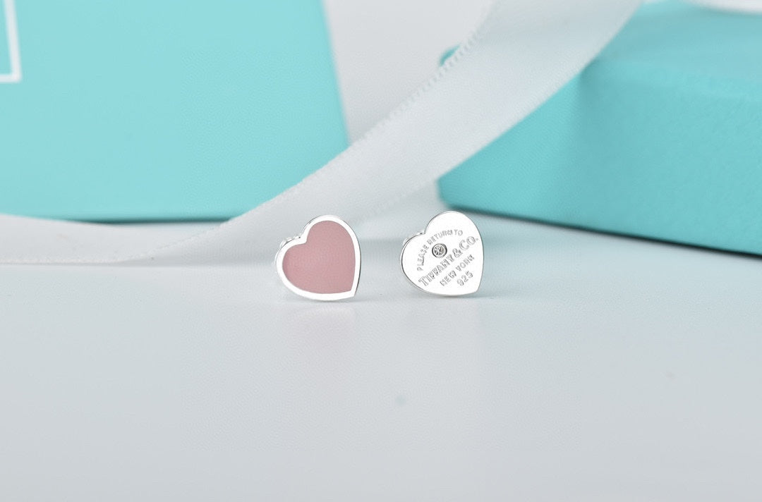 Return to Tiffany Heart Earrings - 18K White Gold