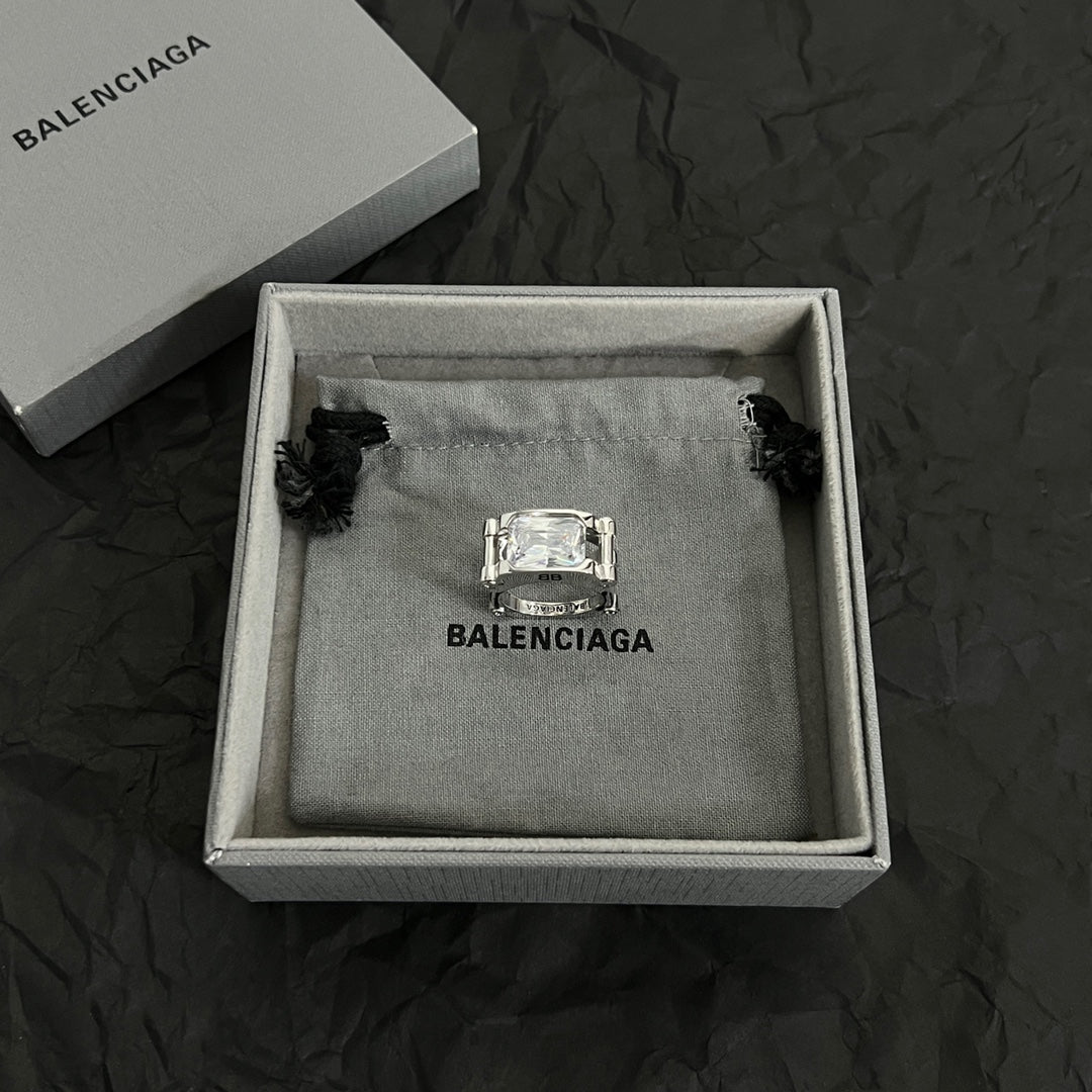 Balenciaga Crystal Ring - 18K Gold