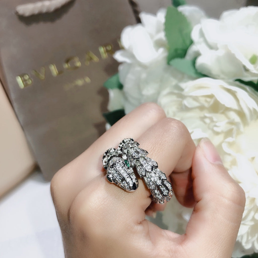 Bvlgari Serpenti Tubolari Ring - 18K White Gold