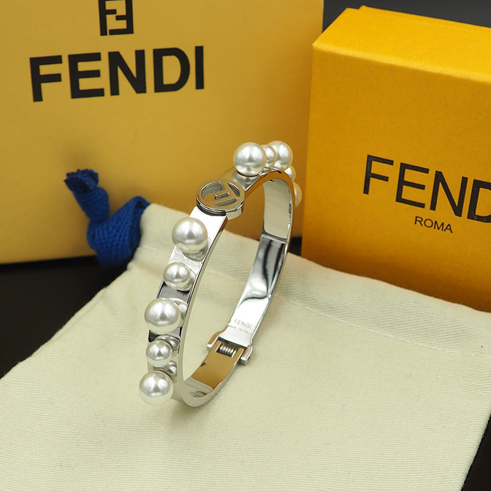 Fendi Pearl Bracelet - 18K Gold