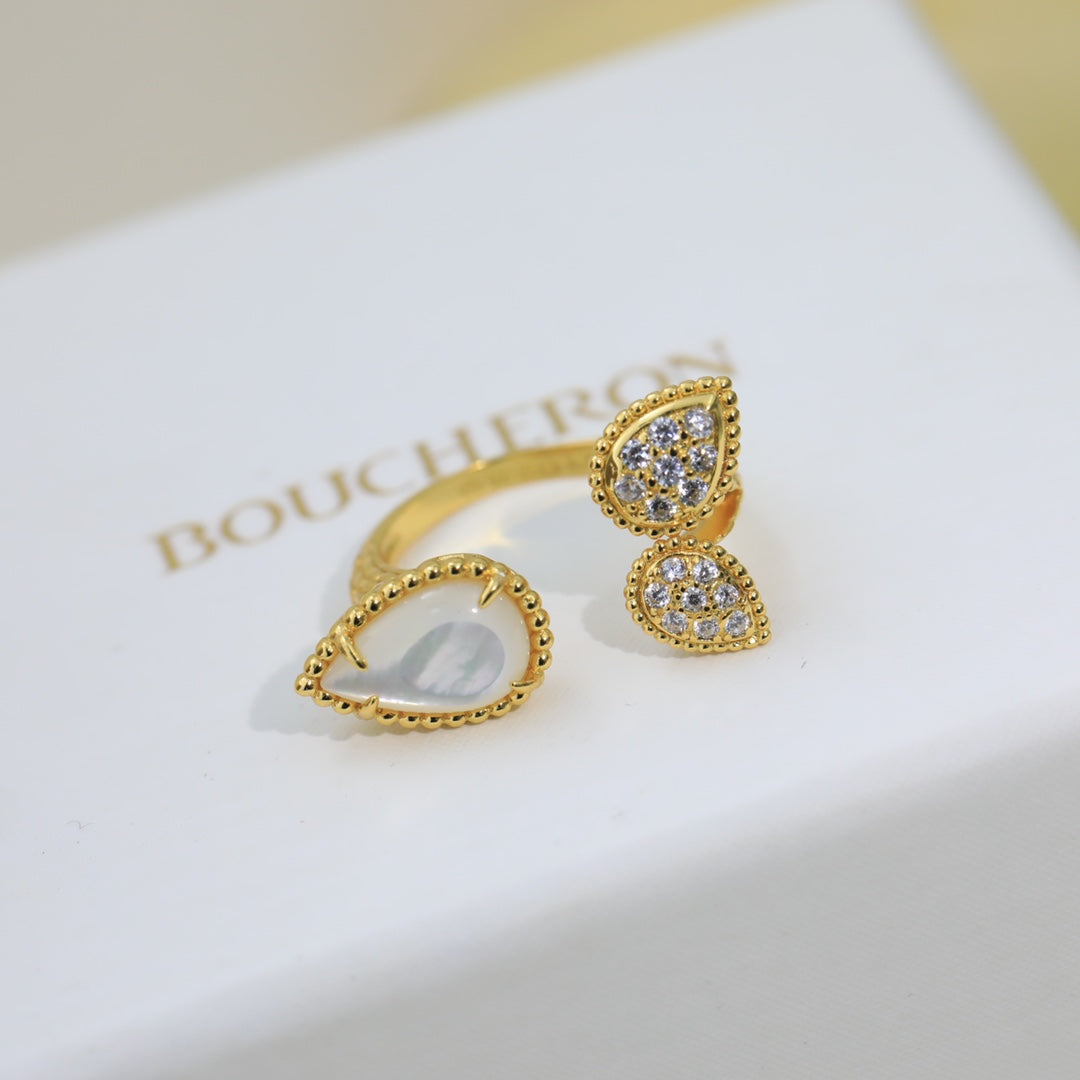Serpent Boheme Moissanite Ring - 18K White Gold