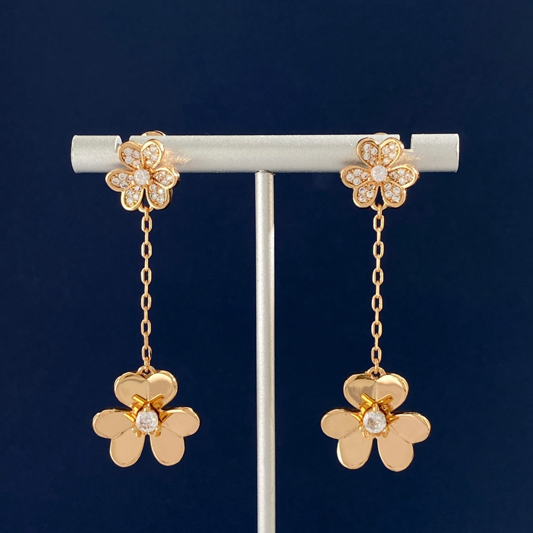 Frivole Pendant Earrings - 18K Gold