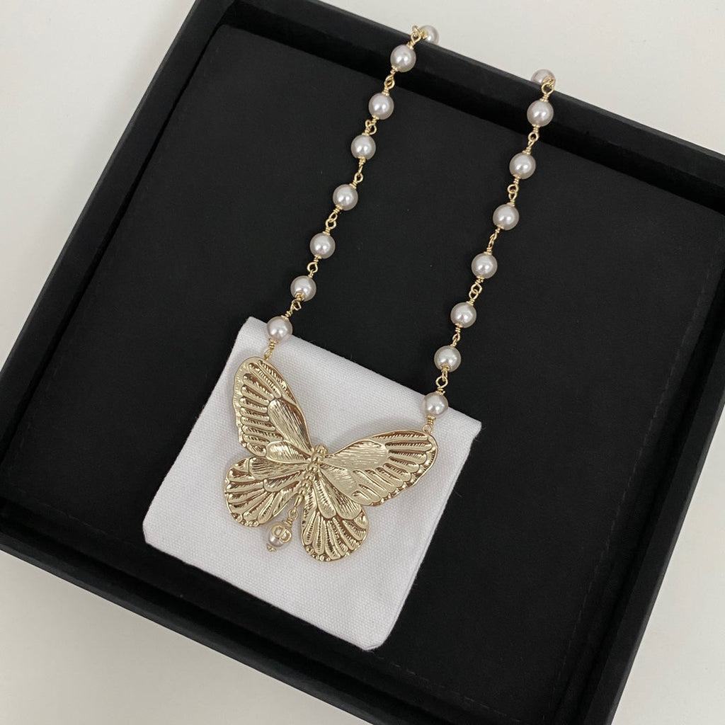 Dior Butterfly Choker Necklace