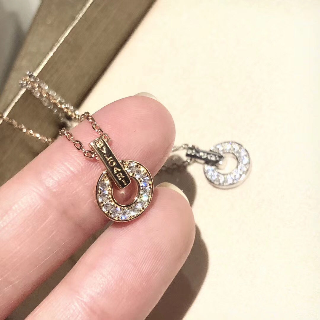 Bvlgari Moissanite Necklace - 18K Gold