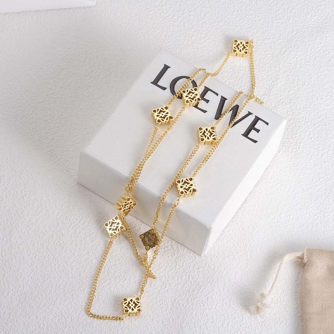LOEWE Anagram Long Necklace