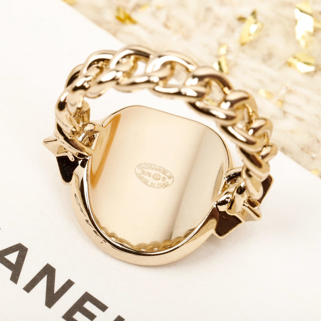 Chanel Chain Ring - 18K Yellow Gold