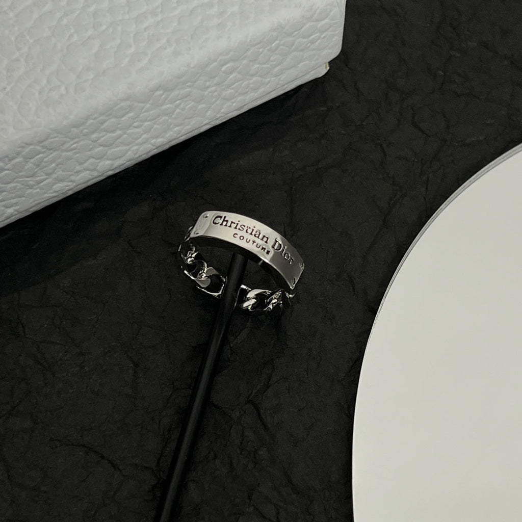 Dior Couture Chain Link Ring - 18K White Gold