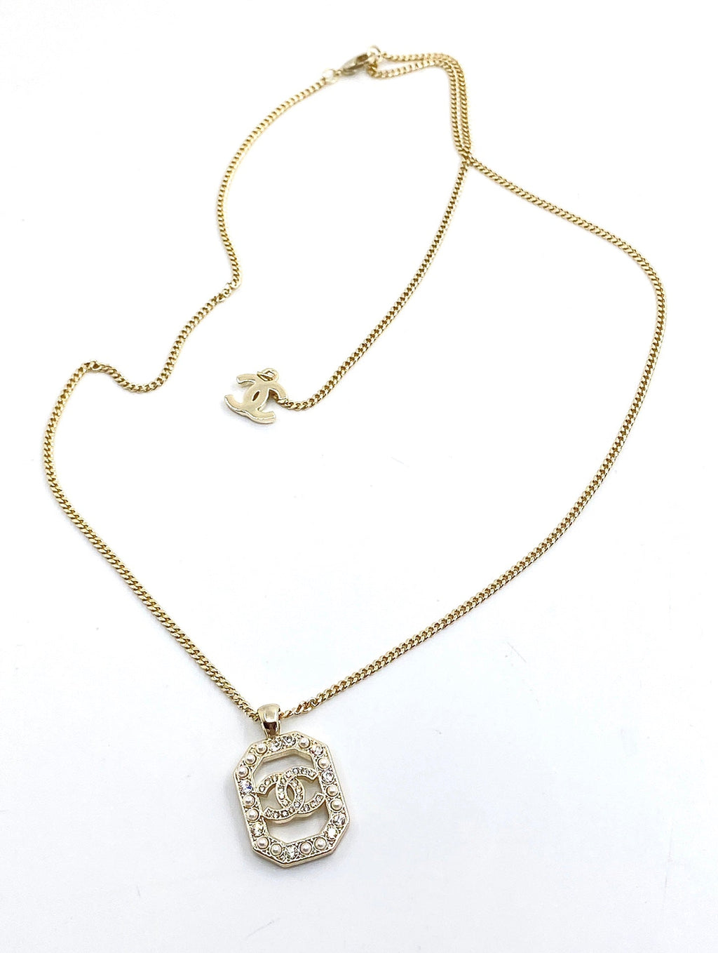 Chanel Perfume Bottle Chain Necklace
