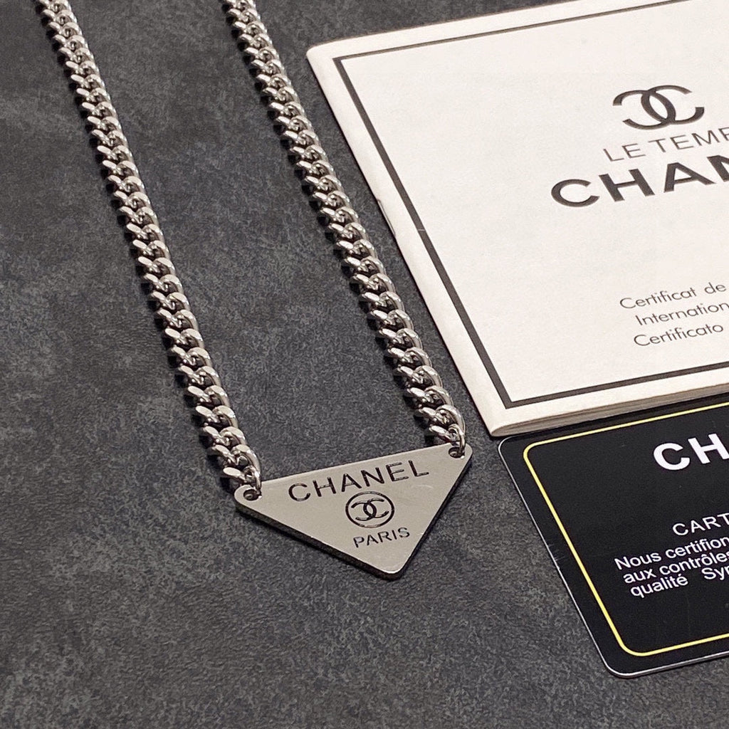 Chanel Triangle Necklace