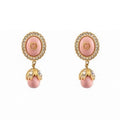 Gucci Double G Pearl Earrings - 18K Yellow Gold