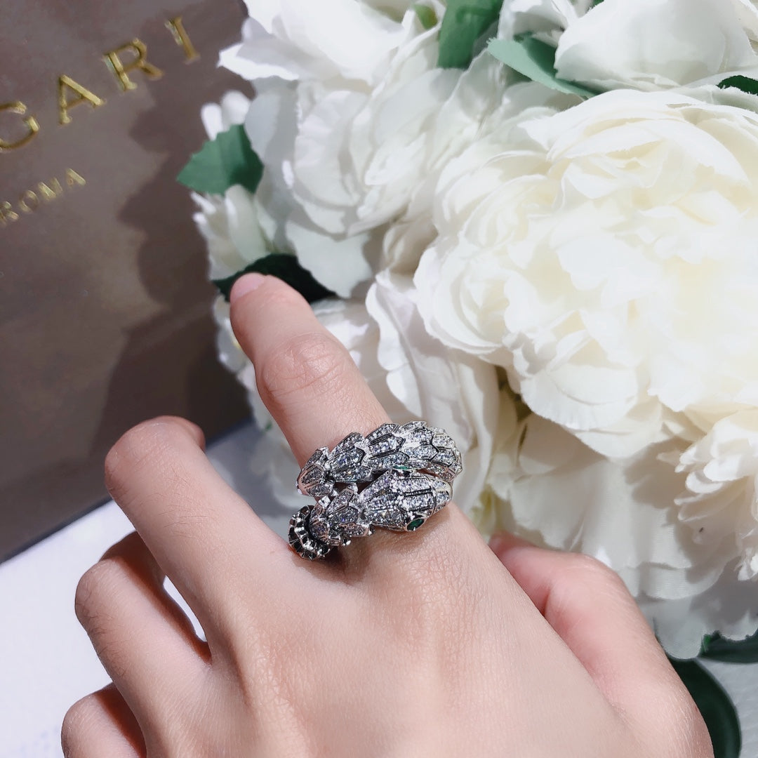 Bvlgari Serpenti Tubolari Ring - 18K White Gold