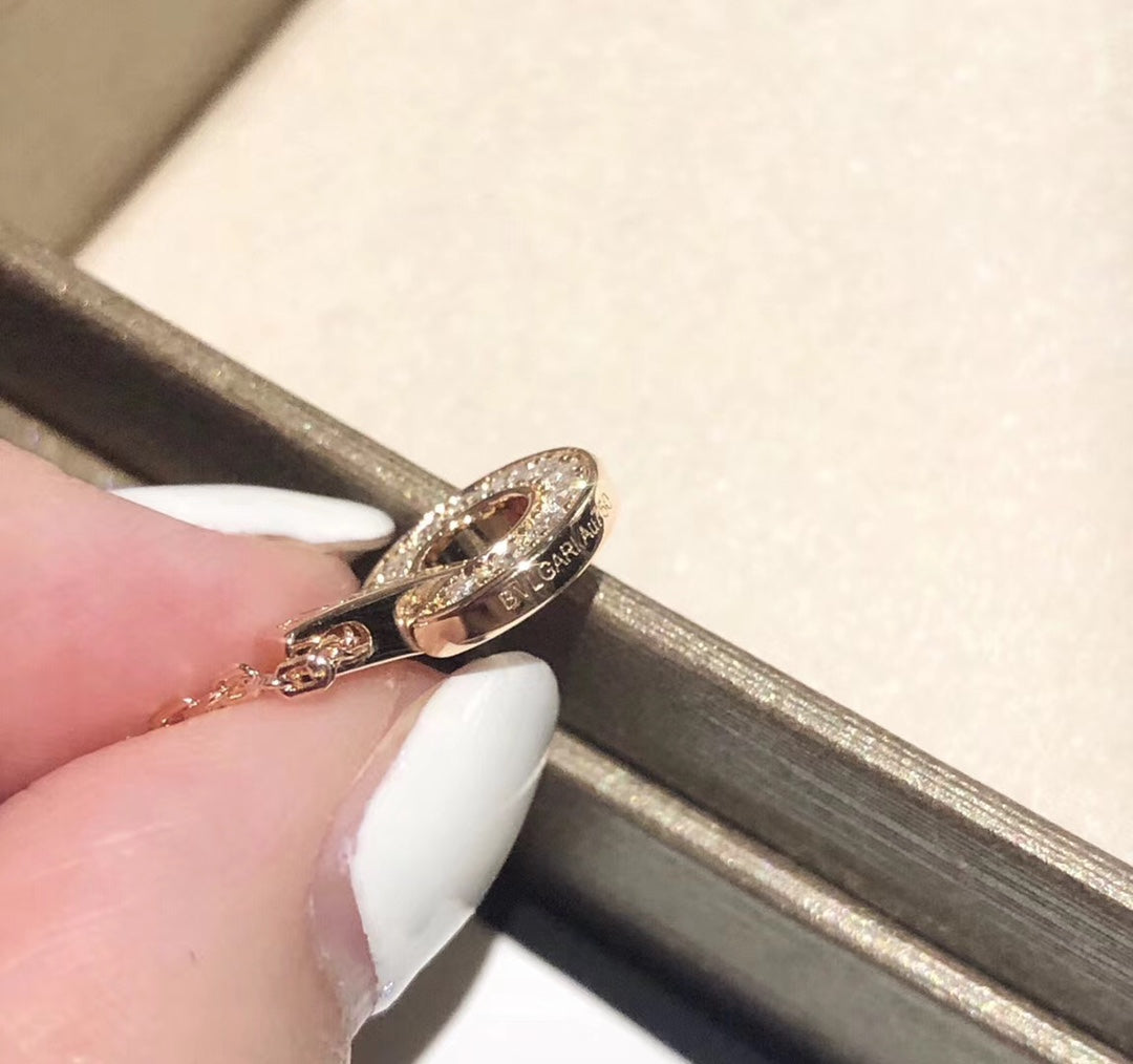 Bvlgari Moissanite Necklace - 18K Gold