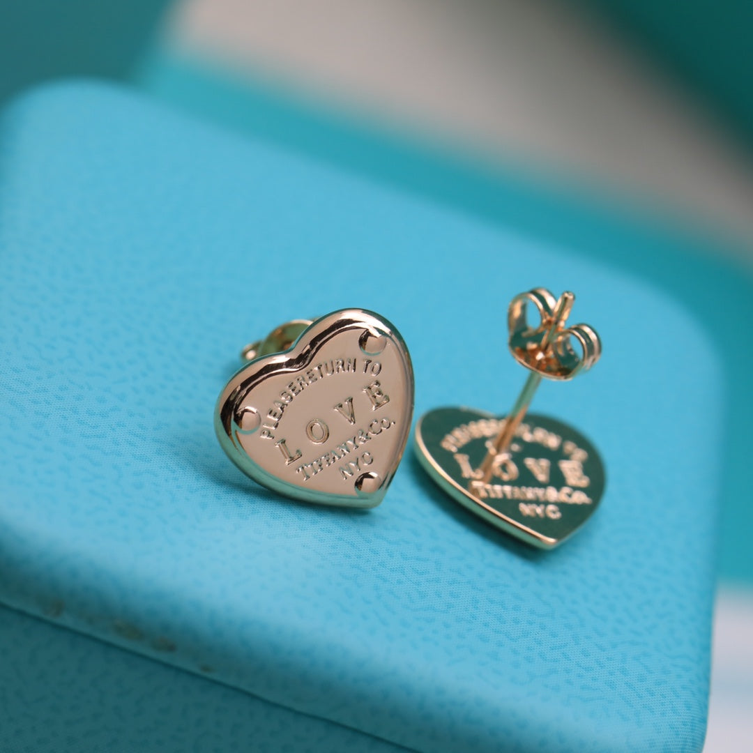 Return to Tiffany Love Earrings - 18K Gold