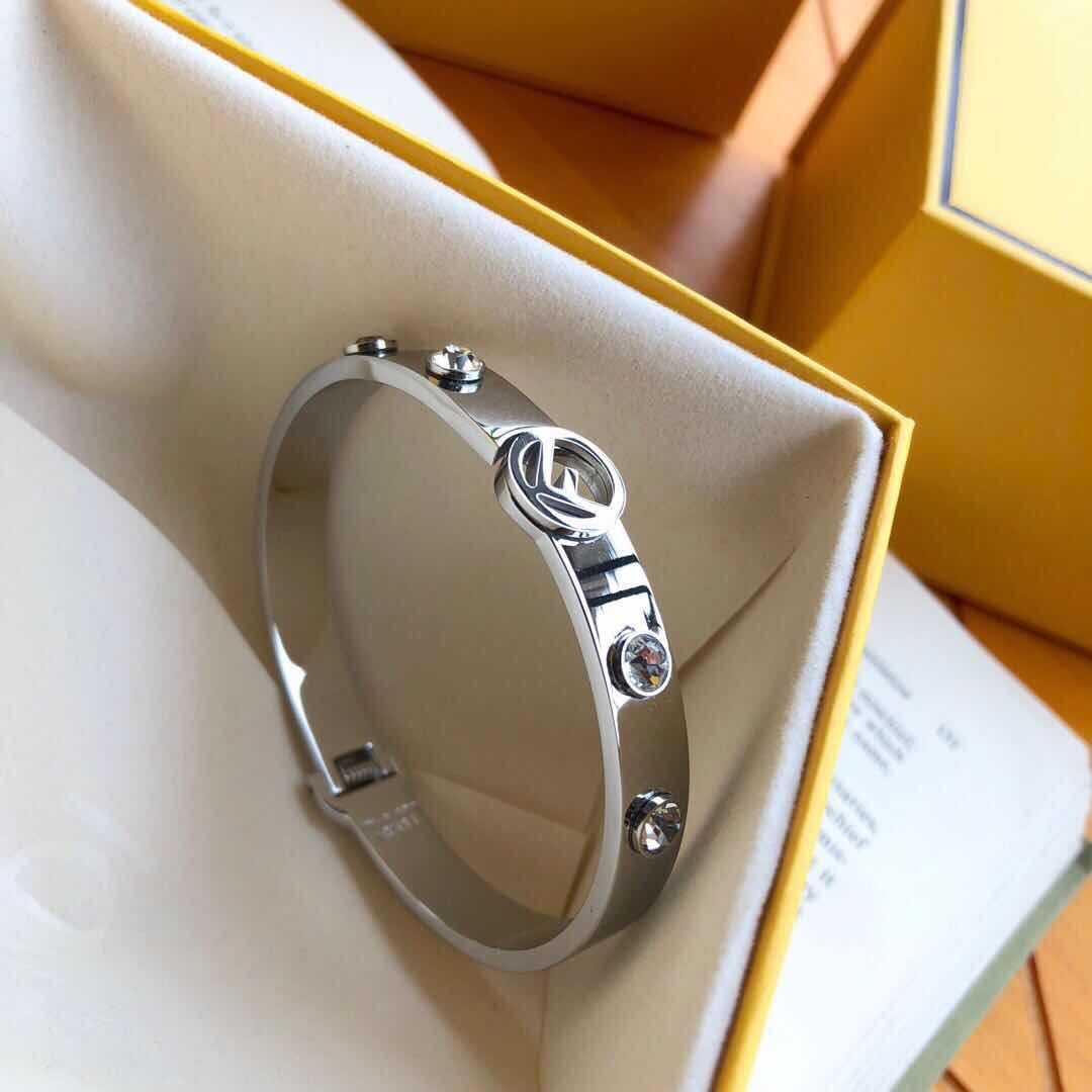 Fendi Is Crystal Bracelet - 18K Gold