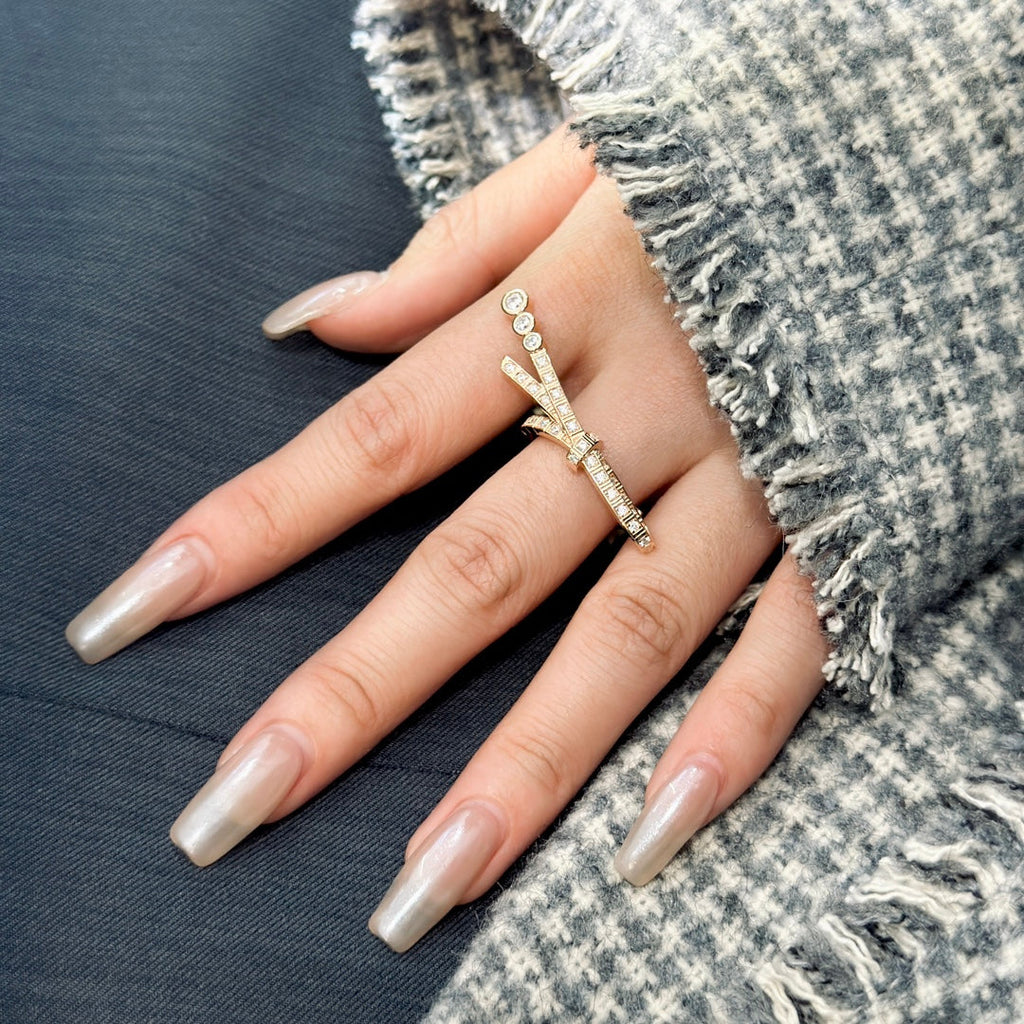 Chanel Ruban Diamond Ring - 18K Rose Gold