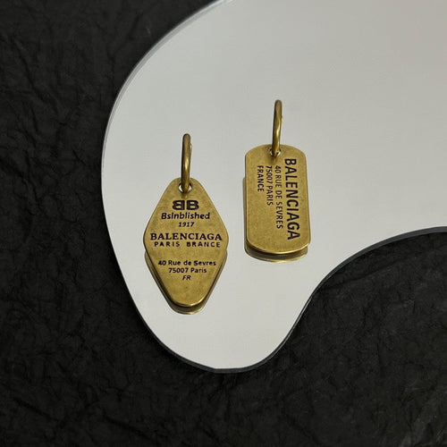 Balenciaga Plate Earrings - 18K Gold