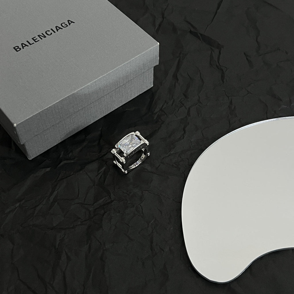 Balenciaga Crystal Ring - 18K Gold