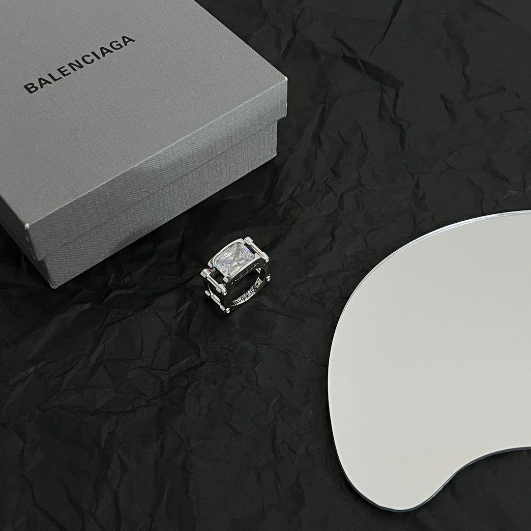 Balenciaga Crystal Ring - 18K Gold