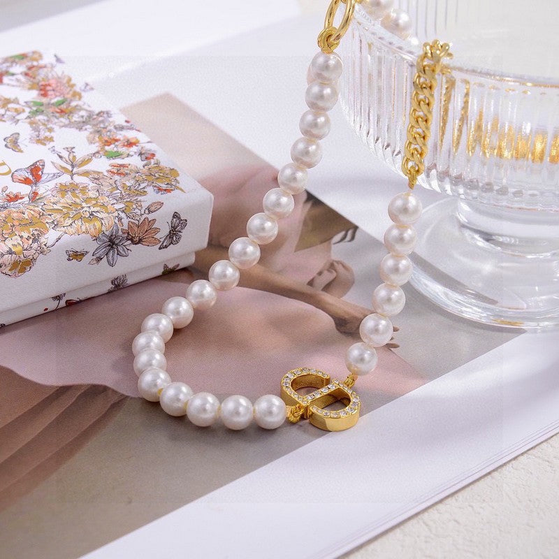 Dior Petit CD Pearl Necklace