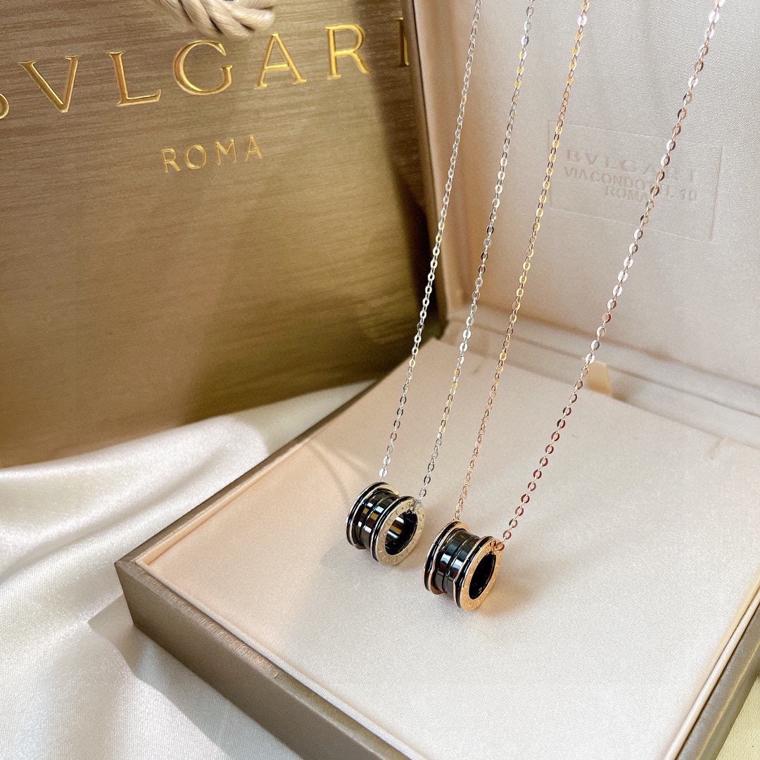 B.zero1 Black Ceramic Necklace - 18K Gold