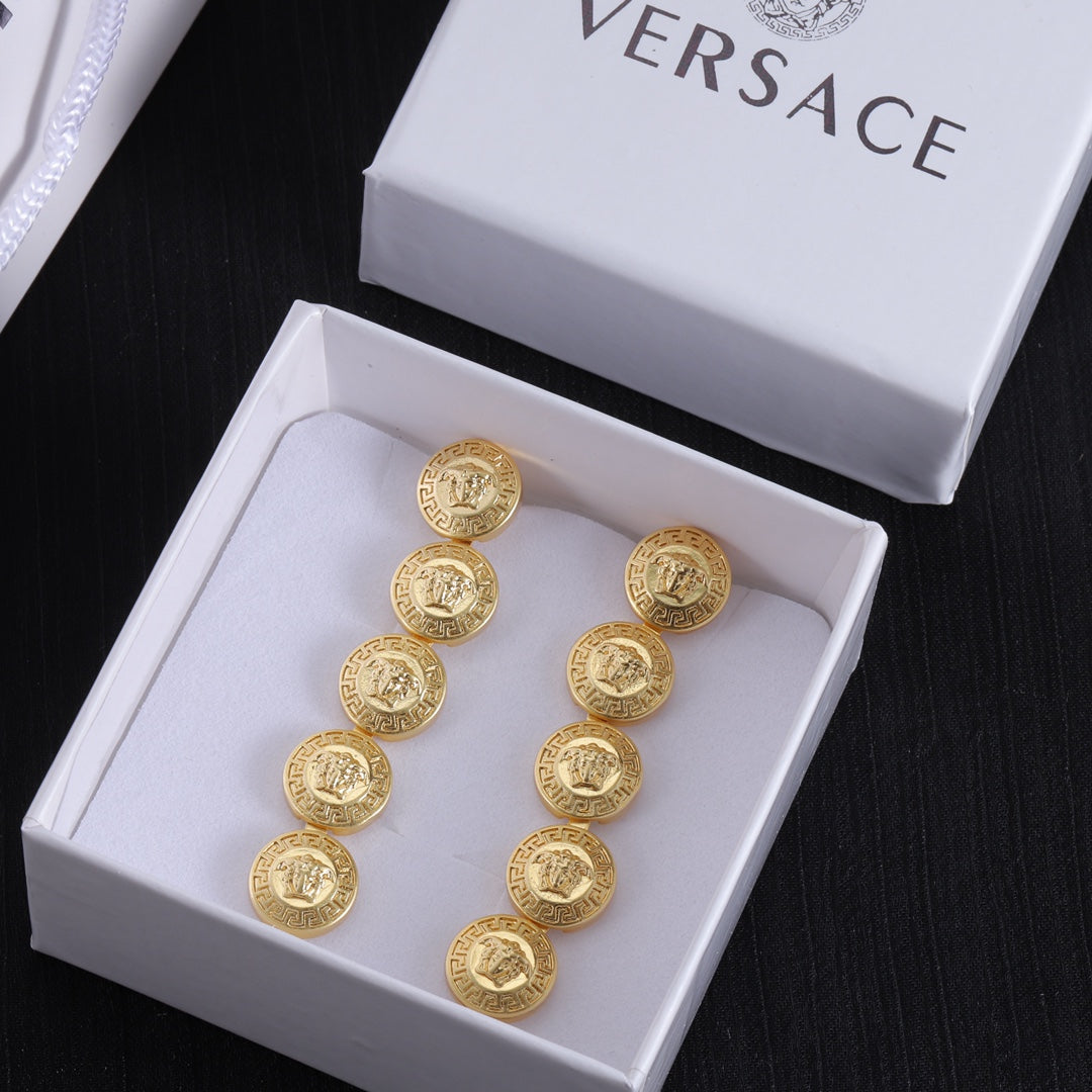Long Earrings - 18K Yellow Gold