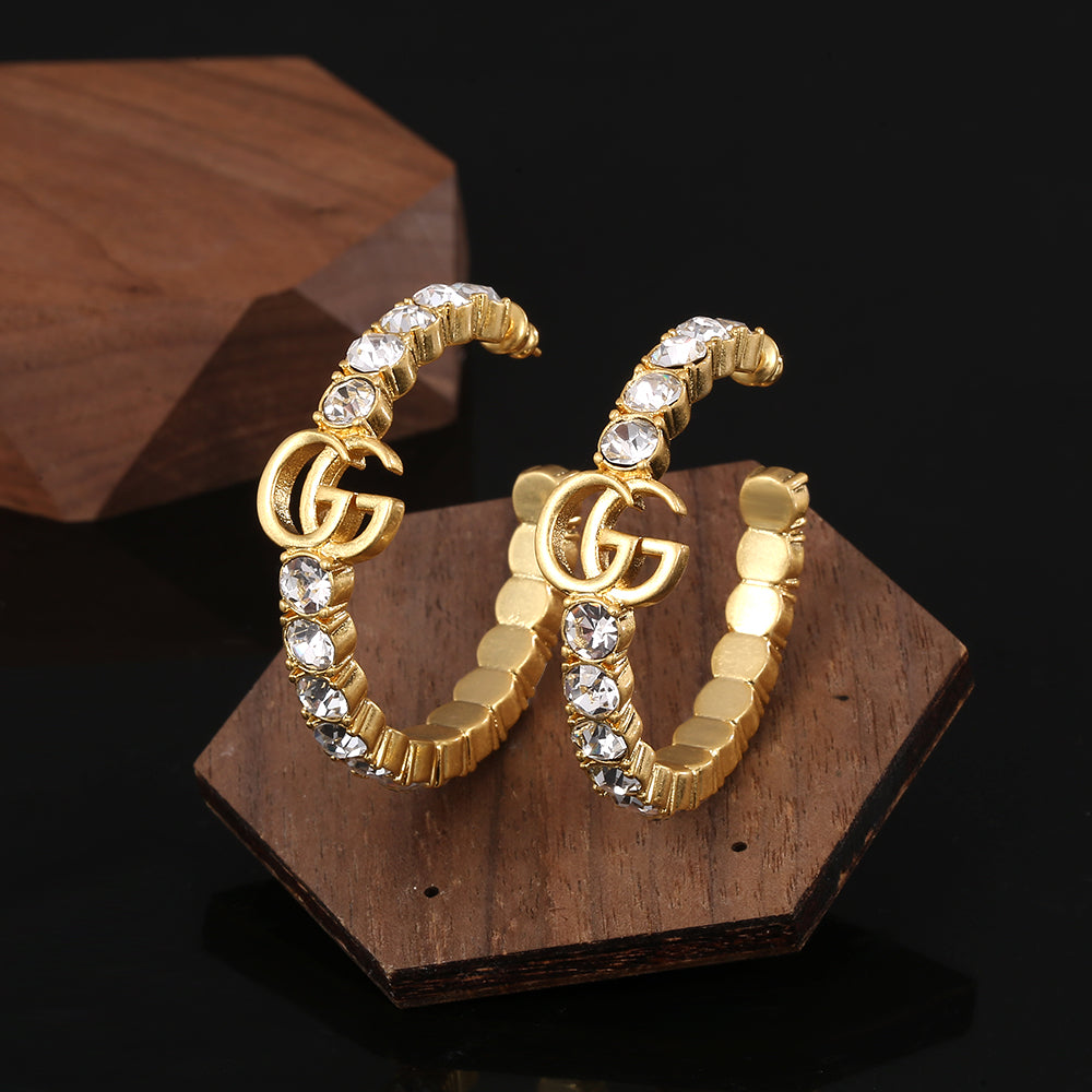 Gucci Double G Circle Earrings - 18K Yellow Gold
