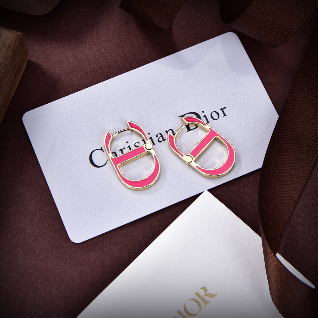 Dior 30 Montaigne Rani Pink Earrings