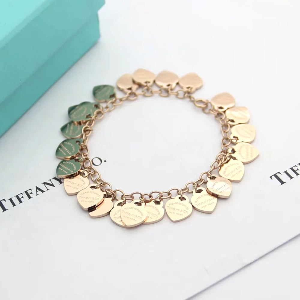 Tiffany Heart Tag Bracelet - 18K Gold