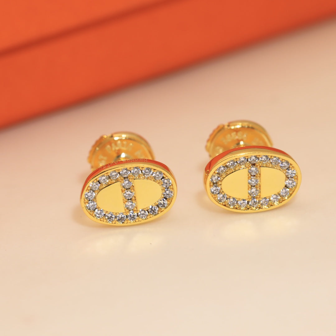 Hermes Mini Farandole Diamond Earrings