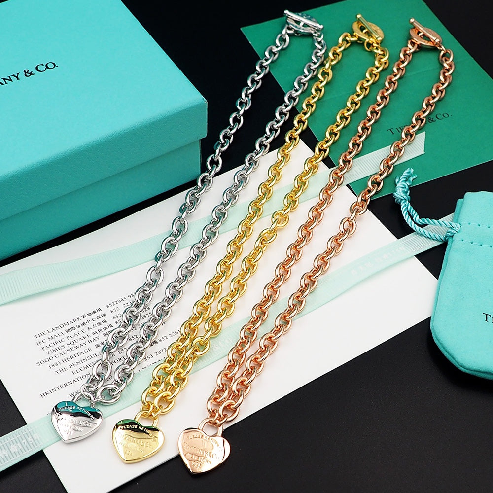 Tiffany Tag Chain Necklace