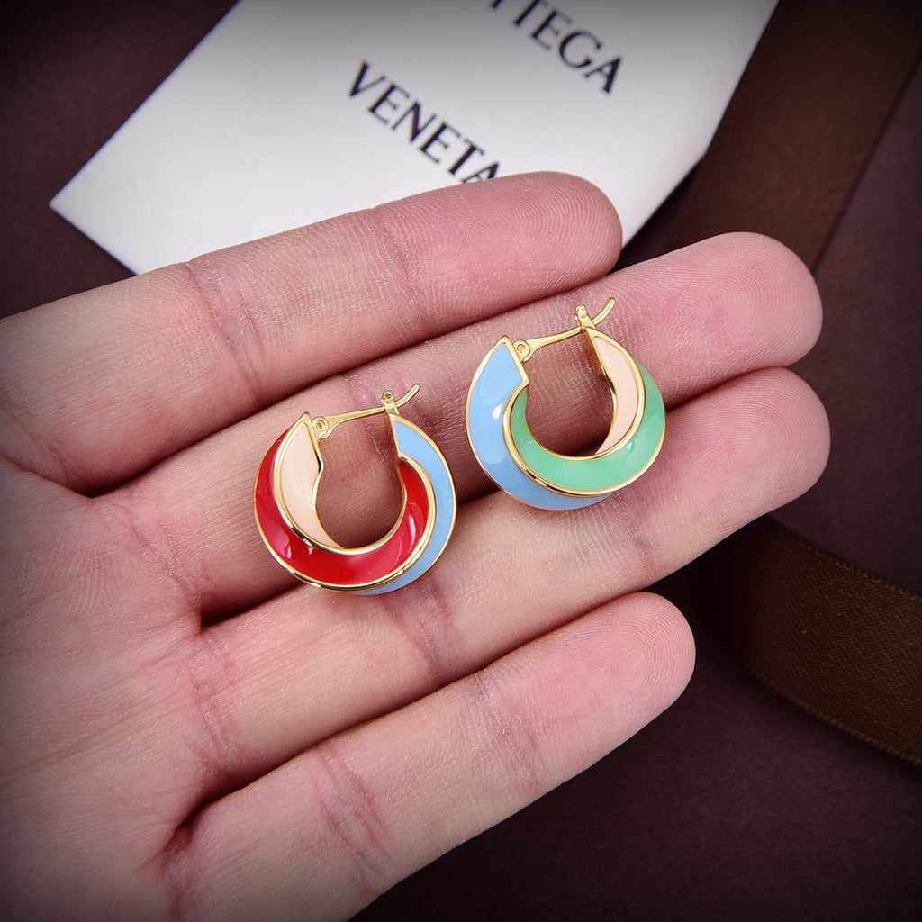 Bvlgari Twist Hoop Earrings - 18K Yellow Gold