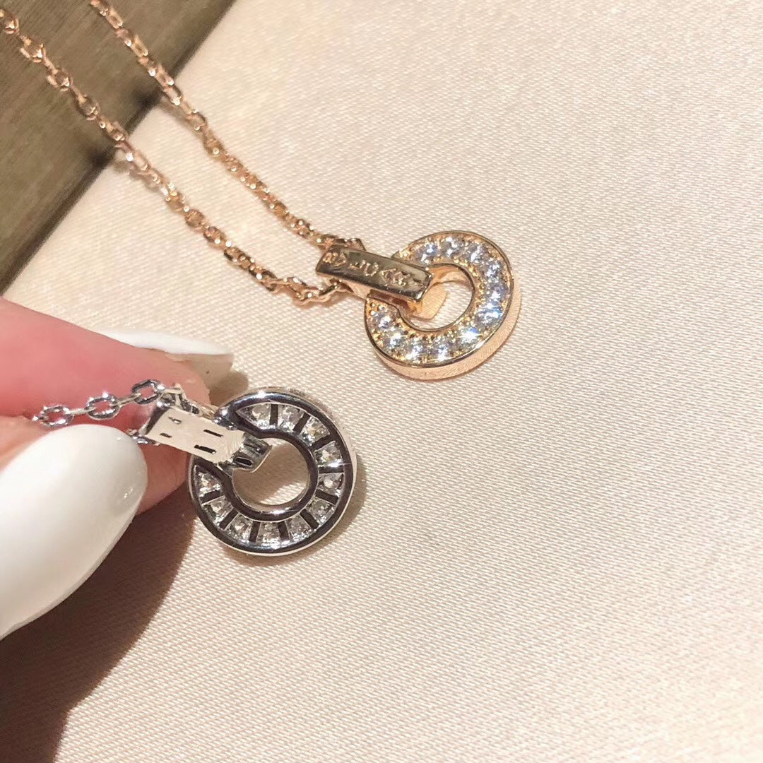 Bvlgari Moissanite Necklace - 18K Gold