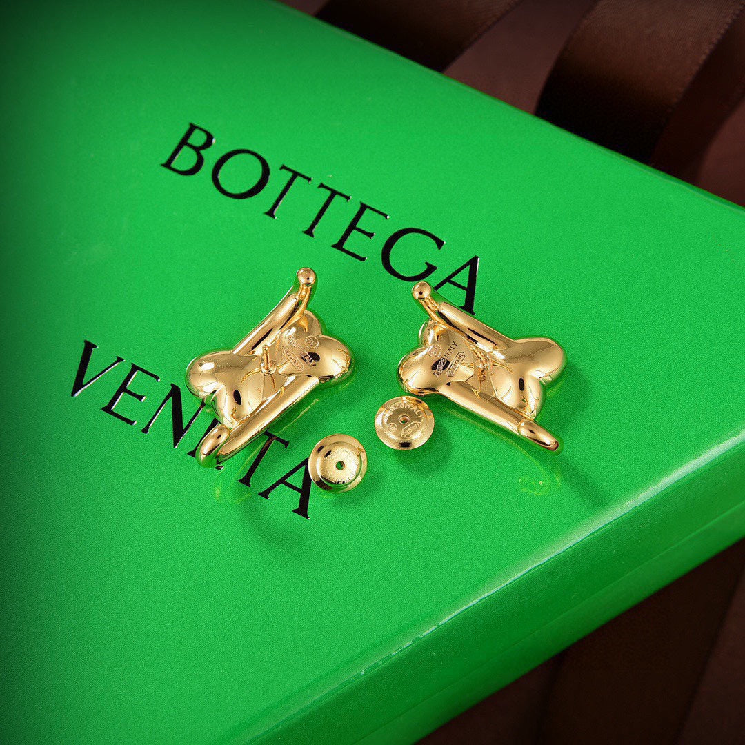 Bvlgari Crystal Earrings - 18K Yellow Gold