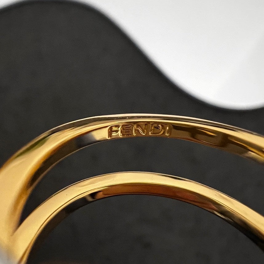 Fendi OLock Ring - 18K Yellow Gold
