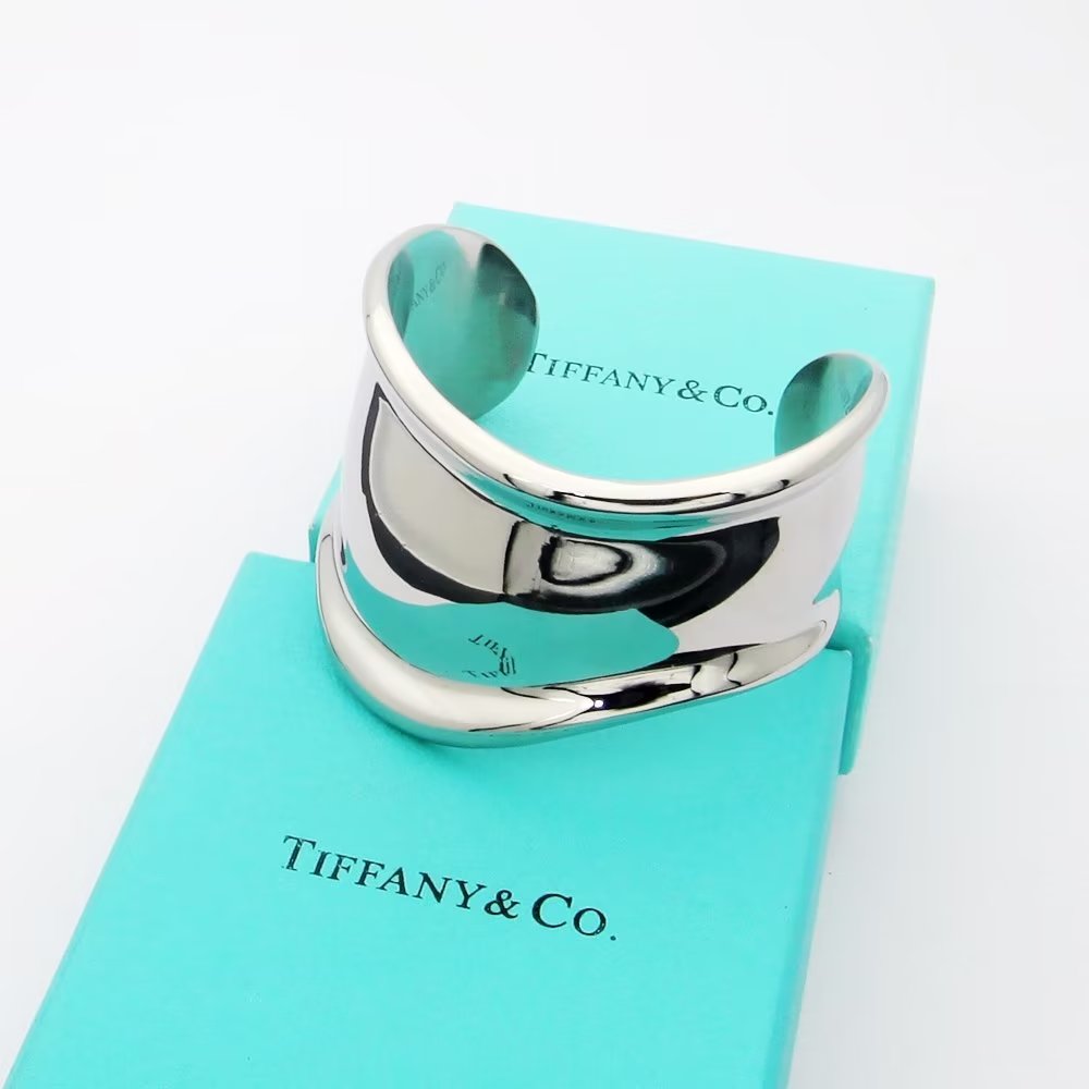 Tiffany Elsa Peretti Small Bone Cuff Bracelet - 18K Gold