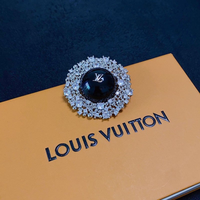 Louis Vuitton Black Ball Brooch