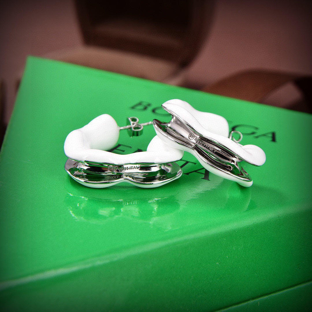 Bvlgari Color Earrings - 18K White Gold