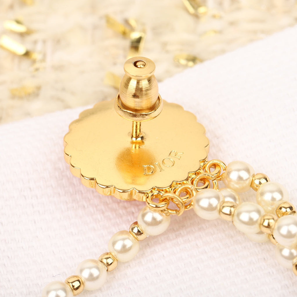 Dior Petit CD Tassel Earrings